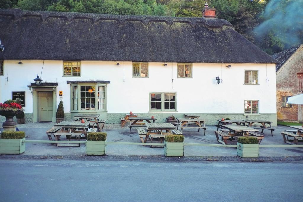 Hambro Arms Hotel Milton Abbas Bagian luar foto